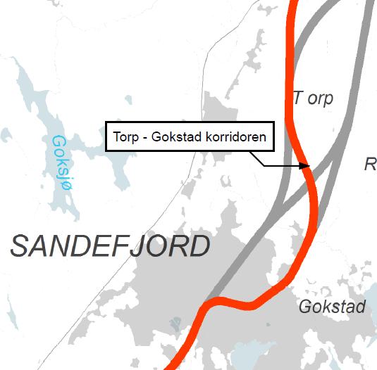 Utredes ikke: Torp vest-gokstad Store høydeforskjeller med spesielt krevende grunnforhold.