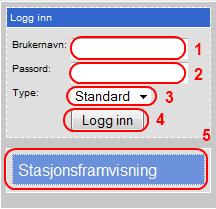 Hvis du har tastet inn riktig URLadresse, får du opp dette bildet: Brukernavn og passord er nødvendig for innlogging. 1.