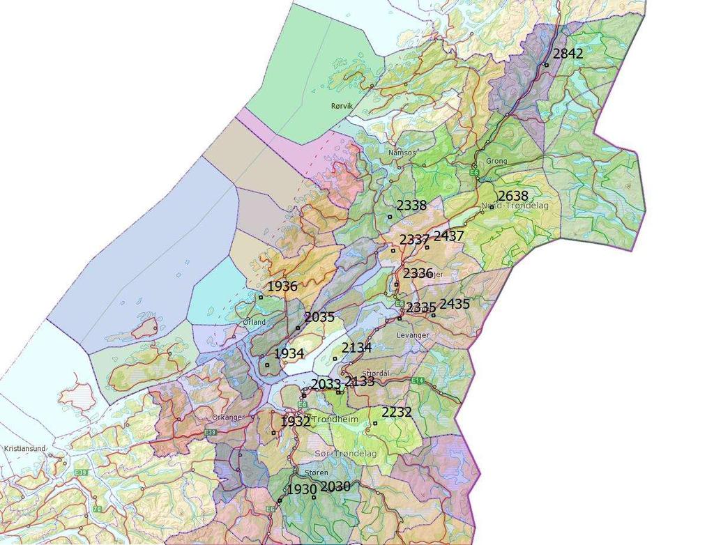 Vedlegg 1 Overvåkingsruter i