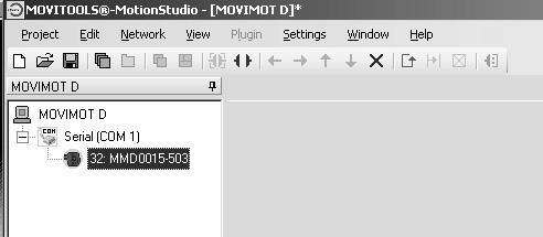 8 I Idriftsetting "Expert" med parameterfunksjon MOVITOOLS MotionStudio 8.3.