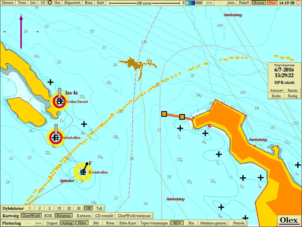 Vedlegg 7 Tracking av filming med ROV Figur 1 Oversiktskart over vestlig del