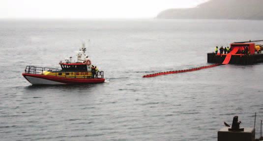 Millum hesi vóru oljufeløgini Magn og Effo, Sjóbjargingarstøðin MRCC Tórshavn, Umhvørvisstovan, Fiskiveiðieftirlitið, Skálafjarðar Sløkkilið, Fuglafjarðar Sløkkilið, bjargingarbátur in Lív og