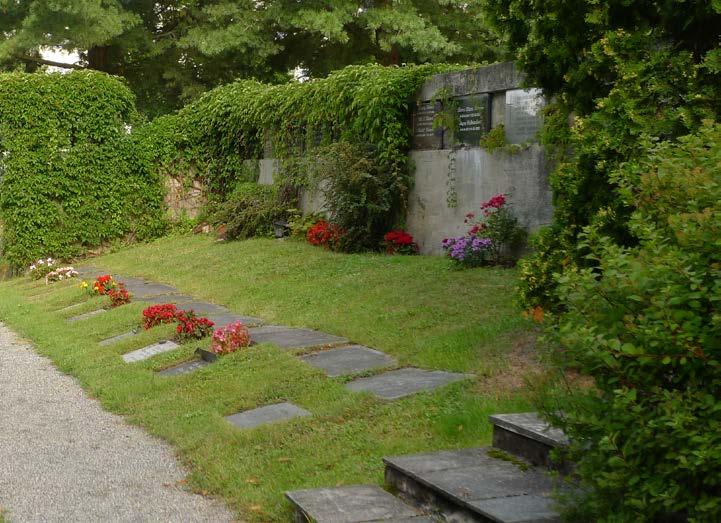 Tysk forbilde fra boken «Der Friedhof auf dem Lande», Schwenke, 2. utgave, 1955.