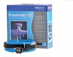 Frostbeskyttelse rør F-10 og Frostvakt 10 Ebeco F-10 Selvregulerende varmekabel for frostbeskyttelse av rør Gir jevn varmefordeling og kontrollert forbruk.