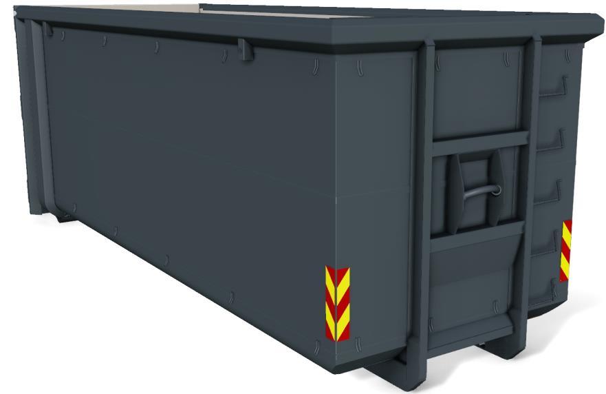 LV-HN: Krokcontainere for skrot 22 44 m3 Denne moderne serien med krok containere er utviklet for lav egenvekt og lang økonomi.