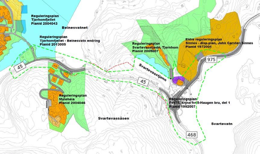 byggeområde erverv, LNF-område, særskilt bruk eller vern LNF område i sjø og vassdrag, parkering og fremtidig