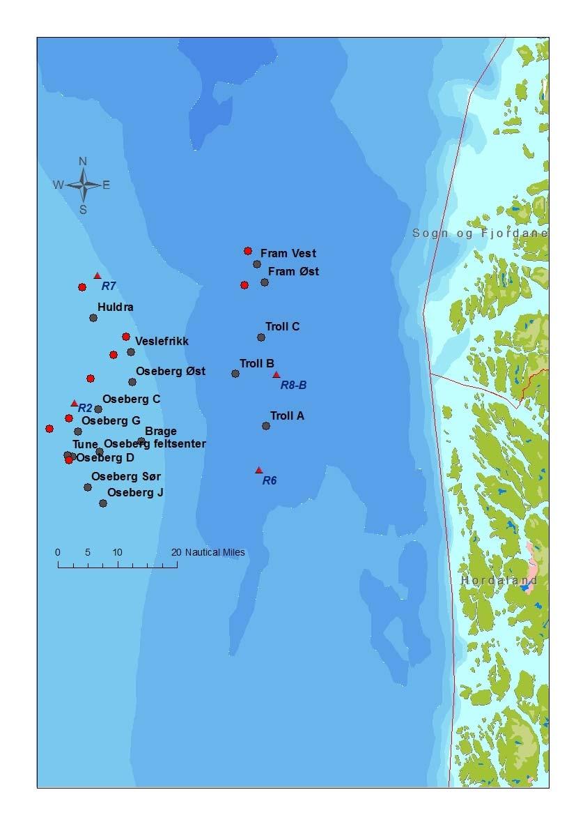 Rapport nr. 28-213 for Felt Oseberg Feltsenter Oseberg C Oseberg Øst Oseberg Sør Oseberg G* Oseberg J* Oseberg Delta* Brage Tune* Veslefrikk Huldra Ant.