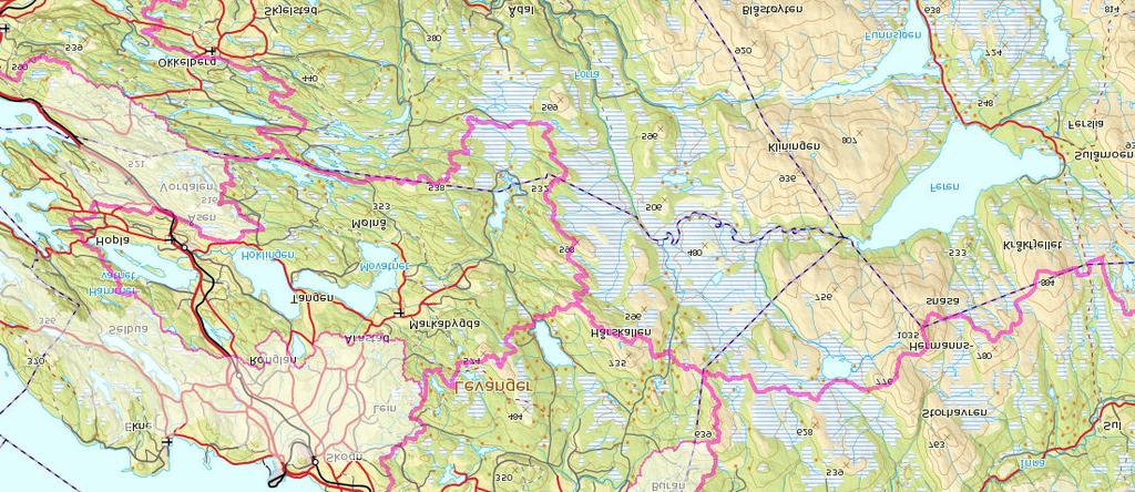 Kart over elvemuslingutbredelse i Stjørdalsvassdraget 126.7Z 126.6Z 126.4Z 126.2Z 126.
