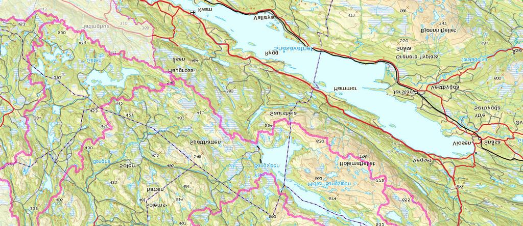 Kart over elvemuslingutbredelse i Snåsavassdraget og Utvikelva 139.Z 138.51Z 139.Z 138.6Z 138.