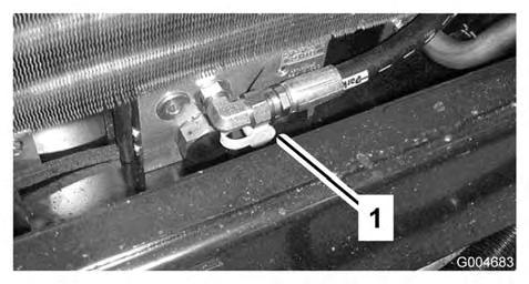 For å gå utenom kontrollventilen, koble til en slangeenhet (slangedel, delenr. 95-8843, kobling, delenr. 95-0985 [ant. 2] og hydraulisk kobling, delenr. 340-77 [ant.