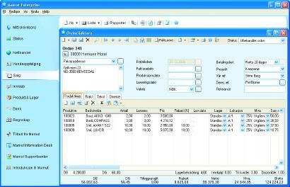 10 Tilbud/Ordre/Faktura En faktura baserer seg på en ordre. En ordre krever at du har registrert kunden i kontaktregisteret og at produktene du skal fakturere er registrert i produktregisteret.