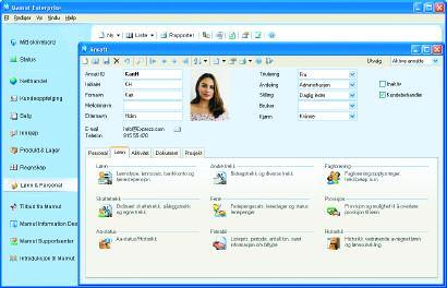 Lønn og Personal 19 På samme måte som ved registrering av for eksempel kontakter og produkter, registreres alle dine ansatte i et personalregister.