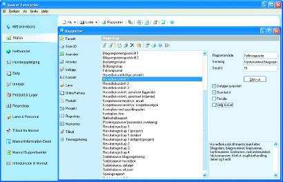 22 Rapporter Mamut Business Software inneholder en omfattende rapportmodul med flere hundre rapporter.