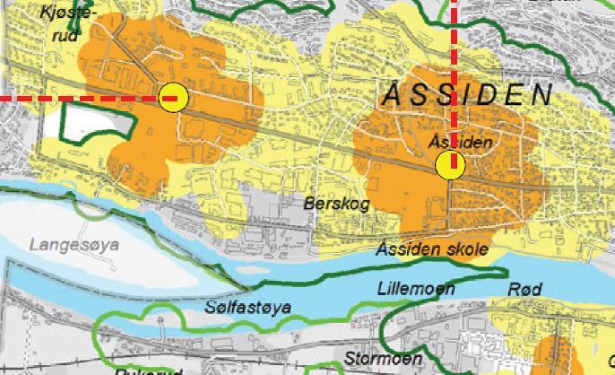 Unntakene er det offentlige friområdet langs elva og hageanlegget i Buskerudveien 129-131.