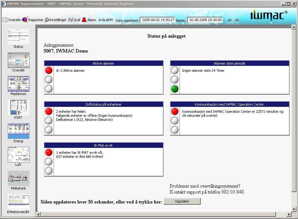 4.5 SMS meldinger og beskrivelser Dokumentversjon 9.0 4.5.1 Alarm Kvittering av alarm: Tekstmelding Beskrivelse IOC ACK Kvitterer alle alarmer som du har tilgang til.