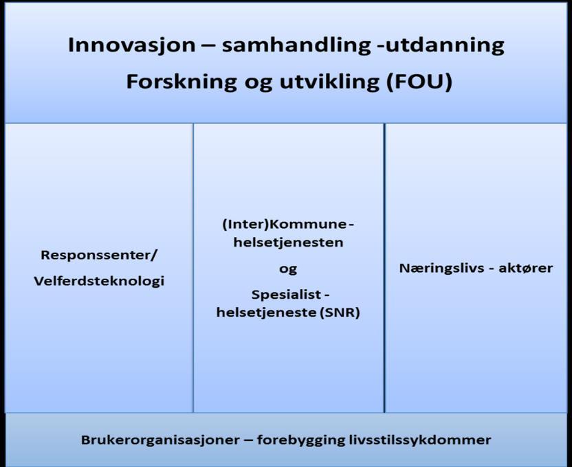 1 Bakgrunn Regionalt senter for helseinnovasjon og samhandling (RSHS) har som mål å møte de store helseutfordringene i fremtiden ved å utforske grensesnittet mellom spesialist- og