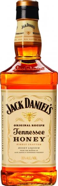 JACK DANIEL'S TENNESSEE HONEY Frisk og sødmefull smak - Meget god som iskald shot - Allsidig produkt perfekt i drinker Whiskey - Usa, Tennessee Produsent: Jack Daniel's Tennessee Whiskey Webside: www.