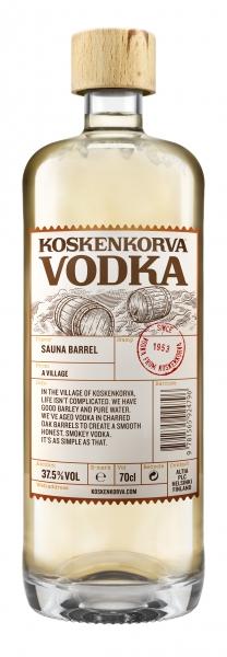 KOSKENKORVA VODKA SAUNA BARREL Vodka med preg av bourbon - Fatlagret Vodka - Passer perfekt med cola Vodka - Finland, Koskenkorva Produsent: Altia Corporation Webside: www.koskenkorva.