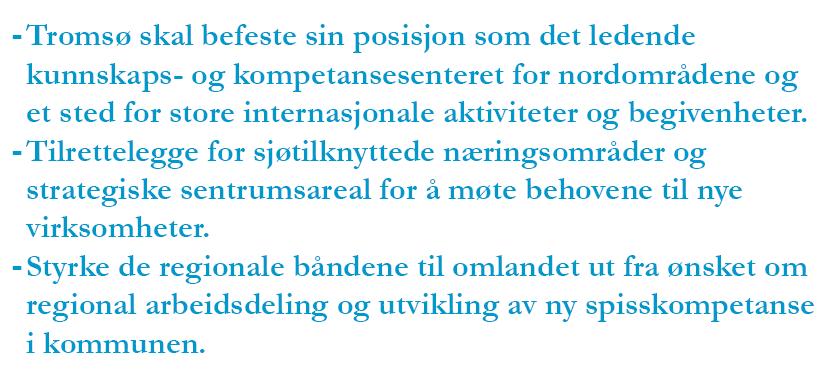 Tromsø sin internasjonale, nasjonale og regionale