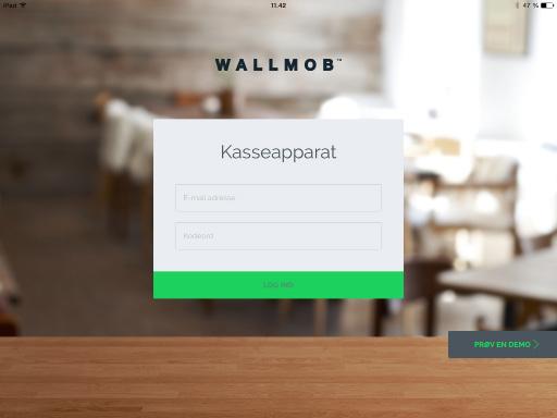 Eller ved opprettelse av din bruker i WallMob Back Office. For eksempel: wallmob@wallmob.com ********* 2.