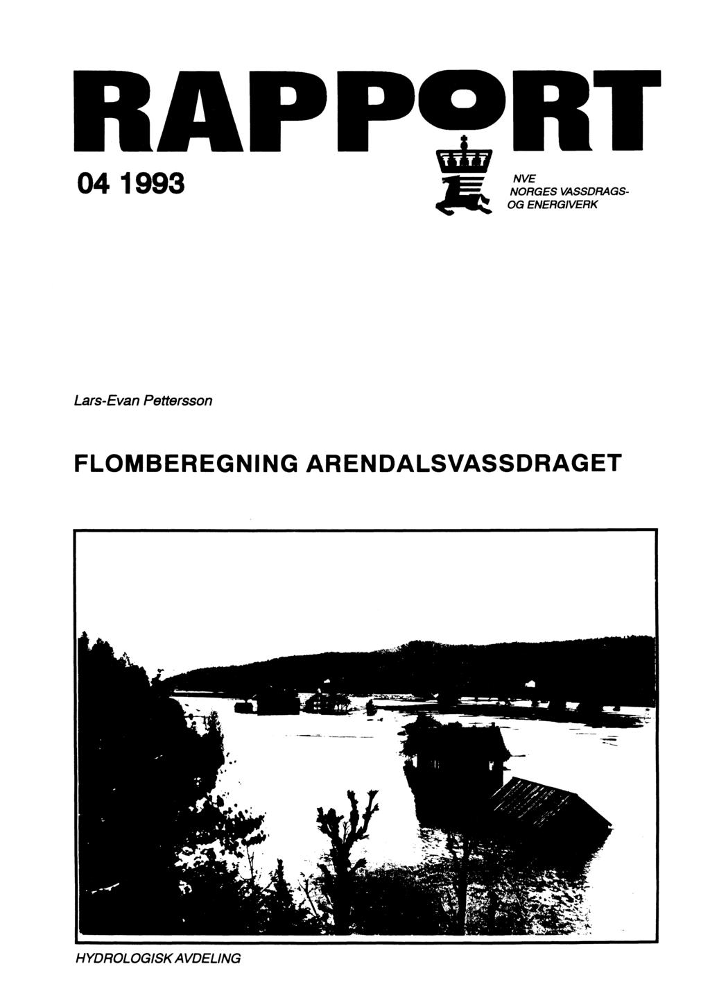 041993 VE RGES VASSDRAGS G EERGIVERK Lars-Evan