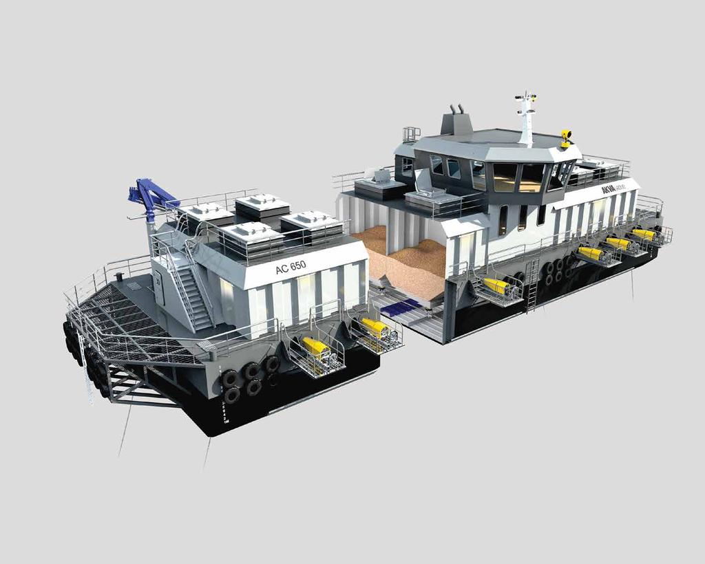 Wavemaster fôrflåter Opp til 850 tonn fôr og 16 parallelle fôringslinjer FÔRFLÅTER Hovedformålet med en fôrflåte er å sikre driftssikker, effektiv og optimal fôring av fisken.