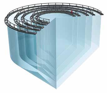 Det integrerte Ø = 40m Ø = 60m Ø = 90m Ø = 120m Ø = 160m batteriet gir fleksibilitet til å bruke systemet uten annen infrastruktur, hele systemet er bygget inn i en solid PELIcase