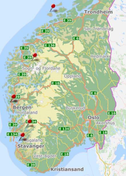 Forsterket ekom i 2017 2017: (forslag) Sauda Finnøy Smøla Stryn