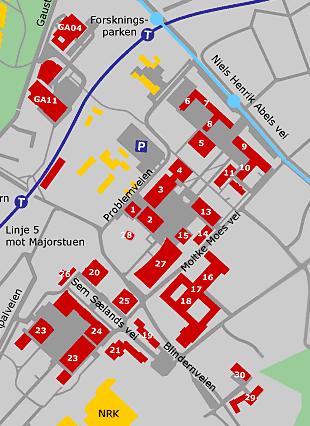 Litt Blindern-geografi Dere finner oss på Ifi Vilhelm Bjerknes ligger her o Plenums-grupper