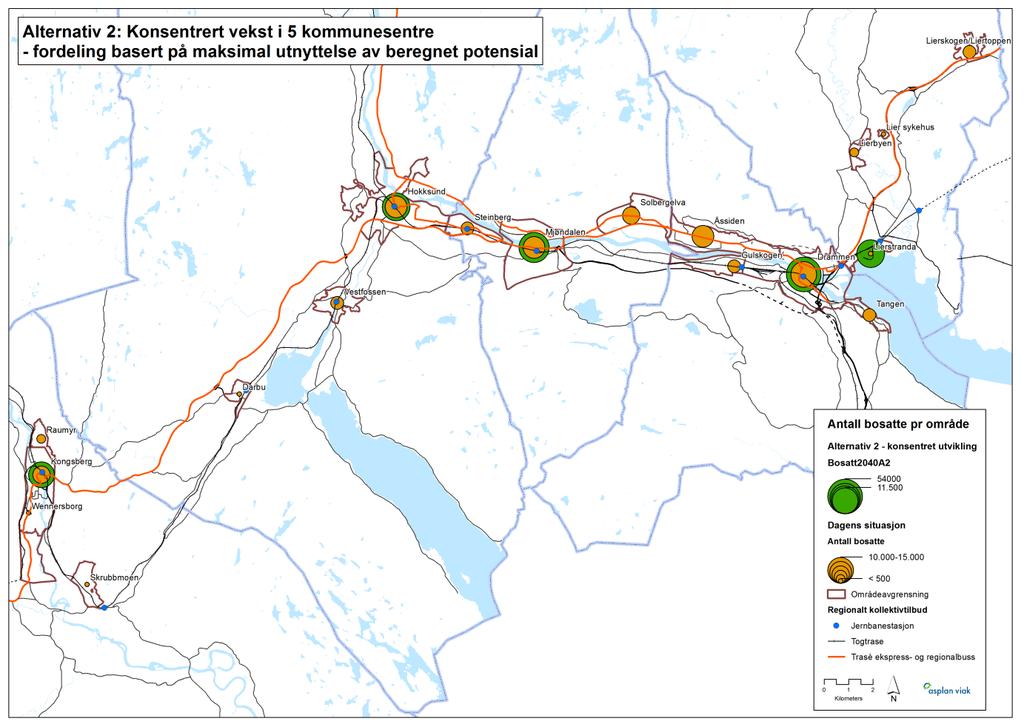 Fase 2 Utviklingsmuligheter. Attraktive og livskraftige byer og tettsteder 88 Figur 60.