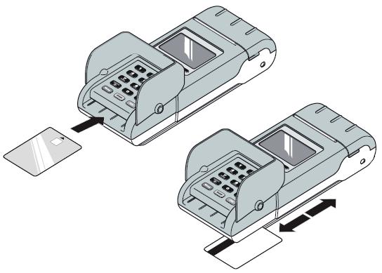 Xenta/Yomani/Yomani XR/VX 820/VX 680/VX 690/VX 520C har også mulighet for betaling med kontaktløse kort.