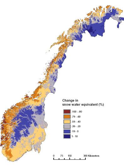 Klimaendring - blir det mindre snø nå?