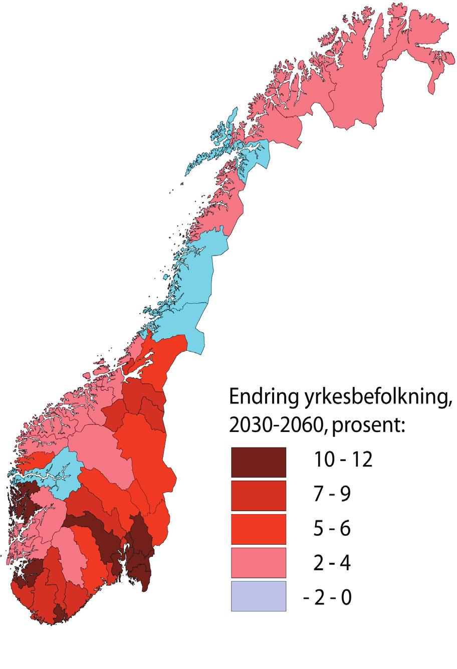 Figur 15: Befolkningsutviklingen og