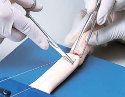 Treningselementer 4 ferdigheter i suturering: abdominal hud sutur, blodkar sutur, intestinal sutur,