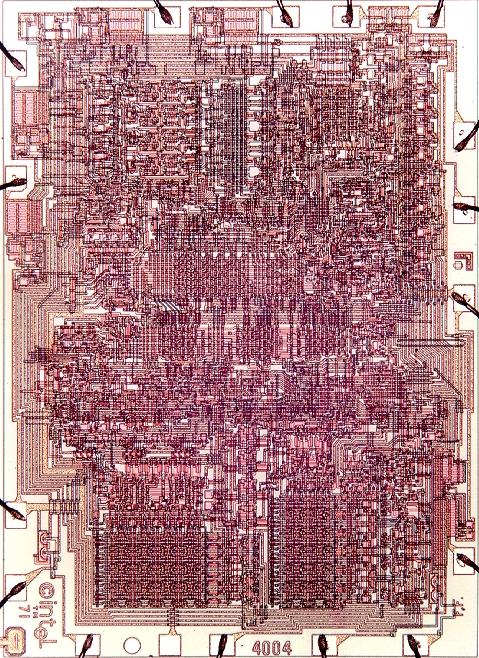Intel 44, mikro-chip 1971 23 transistorer