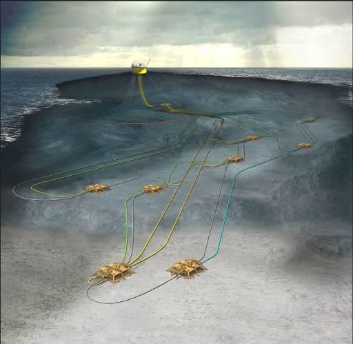 Goliat utbyggingsløsning Geostasjonær FPSO 8 bunnrammer 22 brønner 11 produksjonsbrønner 9 vanninjeksjonsbrønner 2 gassinjeksjonsbrønner