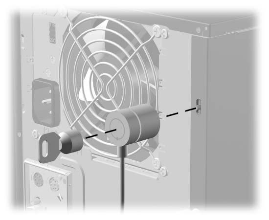 Sikkerhetslåsfunksjoner Installere en Kensington kabellås (kan variere etter modell)