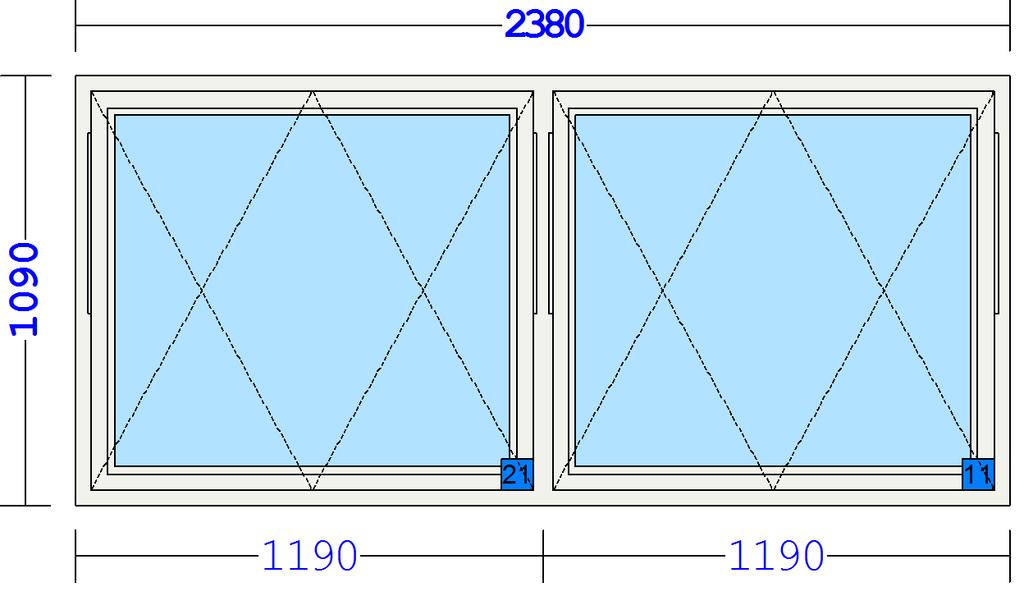 710,00 Uttan glas og uttan glaslistar