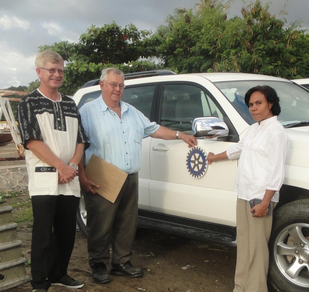 Øst Timor prosjektet Gave til PAS klinikken fra prosjektet: en flott bil som