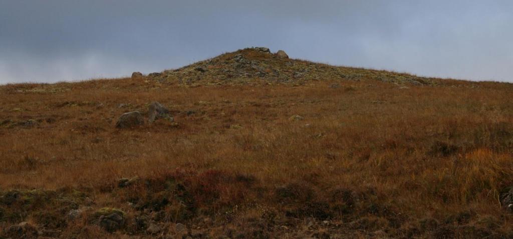 "Umhverfið er melabungur og móabörð, sundurgrafin af lækjum. Hafa melar þessir áður verið huldir jarðvegi, sem nú er að mestu af blásinn.