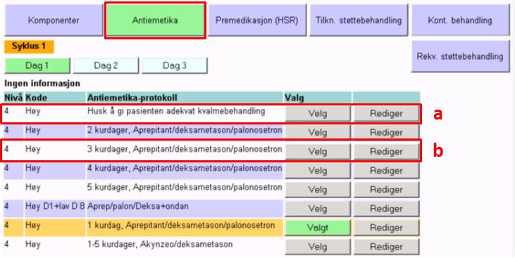 Ved ønske om dosereduksjon for hele kuren, gjøres dette i Reduser feltet. Legg inn hvor mange prosent dosen skal reduseres til, og klikk deretter på Reduser knappen.