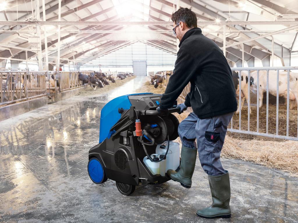 Optimal mobilitet Produktion: Nilfisk Danmark A/S - 01.02.2017 De nye høytrykksvaskerne er ideelle til virksomhetene innenfor autobransjen, industri, handel, landbruk, bygg- og anlegg.
