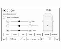 Hurtigveksling til Lyd- eller Telefon-menyen Ved å bruke w-symbolet som vises på øverste linjen i noen menyer, kan du hoppe direkte til hovedmenyen for den aktive lydkilden.