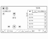 Infotainmentsystemet lagrer disse stasjonene, sortert etter programtype, i den tilsvarende kategorilisten. Les dette Kategorilisteelementet er kun tilgjengelig for FM- og DAB-bølgebåndet.