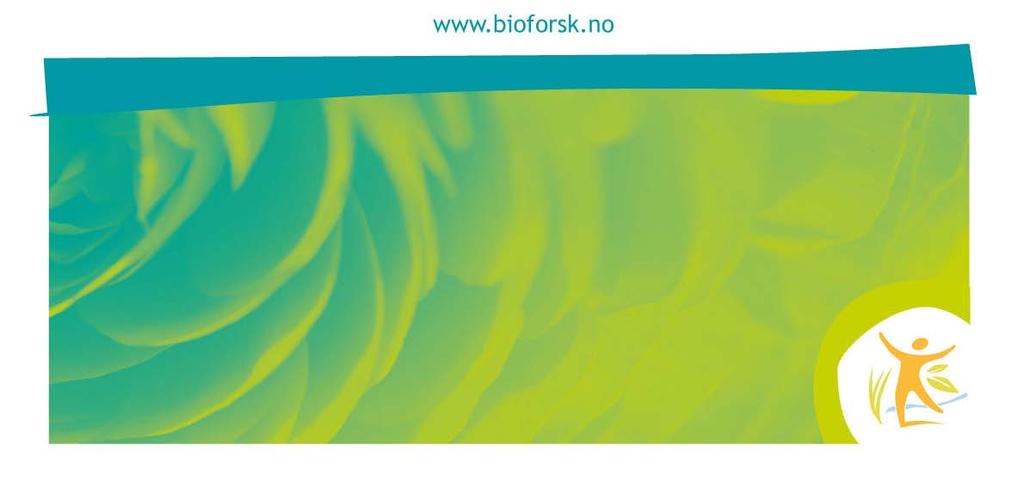 Bioforsk Rapport Bioforsk Report Vol. 5 Nr.
