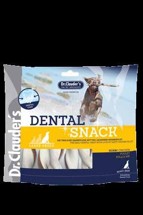 Dentalsnacks er ideell for daglig renhold av tennene og de velsmakende filetstykkene