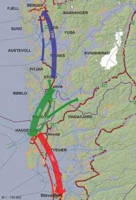 Rogfast og Hordfast gir stor regionforstørring Vestlandet i 2040?