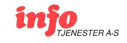 Logohistorie til ca 1992 Den første gjenkjennelige logoen for Infotjenester. ca 1992 til 1997 Fra ca 1992 var logosymbolet for Infotjenester en løve som taler.