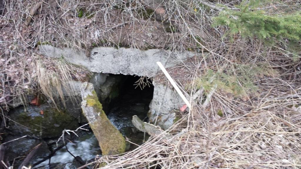 8: Kjerringbekken Foto 26: Liten kulvert oppstrøms