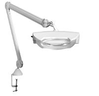 Magnifique II Lupelampe for personer med nedsatt syn Magnifique II leveres med en 3,5 diopter glasslinse som gir ekstra